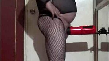 on boxing day, a shy sissy indulges in homemade masturbation with machines