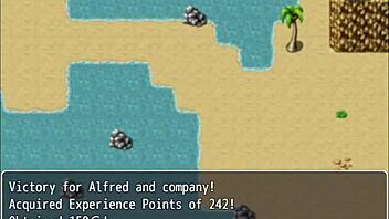 While I work, my friends tease the pervert fondling big tits