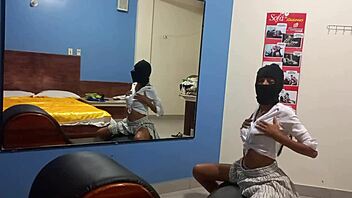 Latina ebony amateur initiation