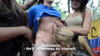 sex-crazed latina guerrillas have their way with captured male