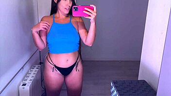 trying on sexy tops for haul in spanish style