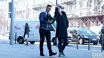 i got humiliated by realtor and client in dp threesome with kristy black