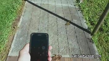 I saw this super cute latina amateur meet a cock on her first casting.