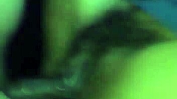 Watch this ebony's nut burst from big black cock?