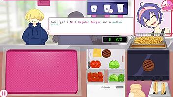 Intense Femboy Burgers Hentai Blowjob Action