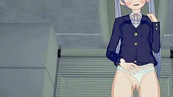 Aoba Suzukaze and Hifumi Takimoto in intense futanari scene in new game’s hentai