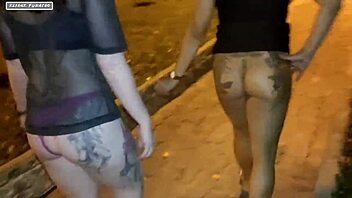 Intense Public Square Sex With Friends Fulfilling Fetish