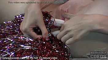 Beautiful girl Mandy gets dirty in a basement fingering and fisting scene