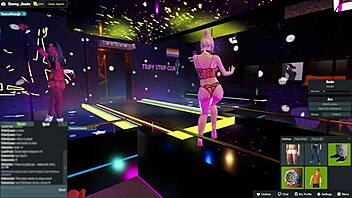 Yessicahotwife dancing in the night club