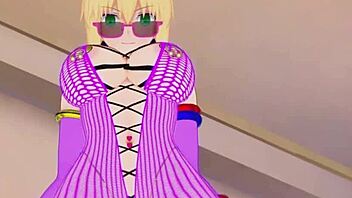 Buttsex Magic with Saber in 3D Hentai