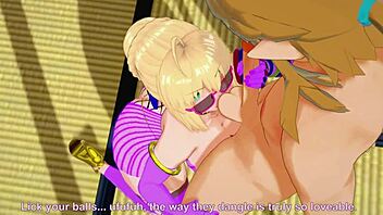 Buttsex Magic with Saber in 3D Hentai