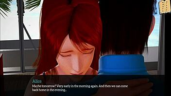 in this episode of my new family, redhead explores 3d adventures