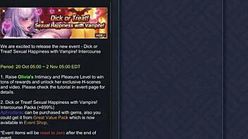 I Play with Olivia's Wet Pussy Juice Vampire Scene