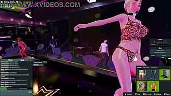 Yessicahotwife dancing in the night club