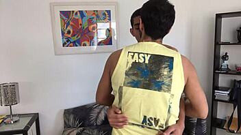 Brazilian boys Marcos and Norton in intense bareback action.