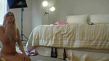 Naked teen teasing the camera with her big tits?