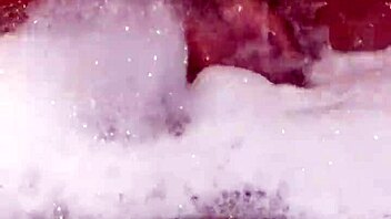 ebony brunette moves in jacuzzi for orgasm fun