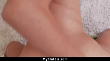 Young Stepsis Caught Stealing Condoms For Boyfriend's Tight Pussy Fun