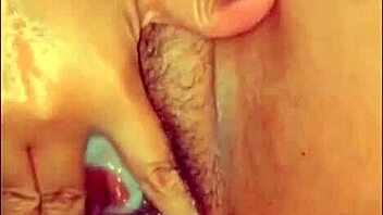 A petite woman with a nice body has sex and achieves orgasm.