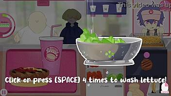 Intense Femboy Burgers Hentai Blowjob Action