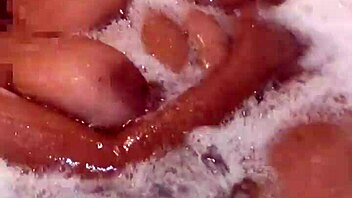 ebony brunette moves in jacuzzi for orgasm fun