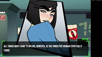 2D animated porn parody of Foxicube games’ Fuck Out! in Vault 69