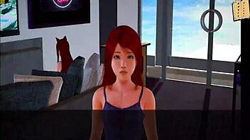 in this episode of my new family, redhead explores 3d adventures
