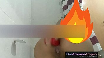 i’m obsessed with this venezuelan teen working her big ass with a pink dildo in anal play.