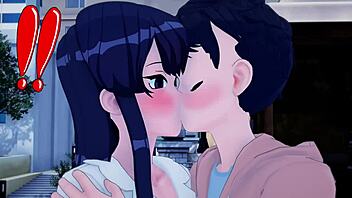 komi-san has too many friends for blowjob and sex