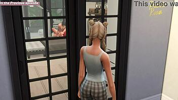 lovely night with stepsister turns rough doggystyle fucking her tight pussy