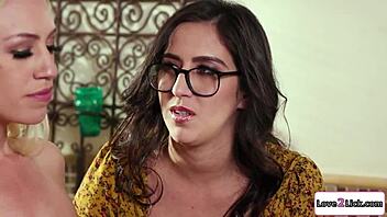 blind babe interacts with caregiver closely