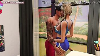 lovely night with stepsister turns rough doggystyle fucking her tight pussy