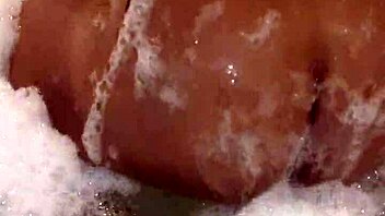 ebony brunette moves in jacuzzi for orgasm fun