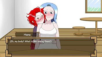 Hana's Exposure: A Blooming Flower in Hentai Game Part 1