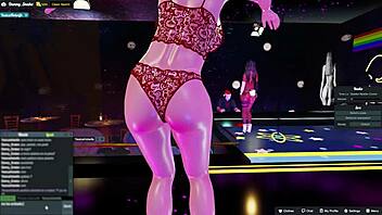 Yessicahotwife dancing in the night club