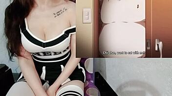 Oh wow, the neighbor fucks her alone at home in this hentai!