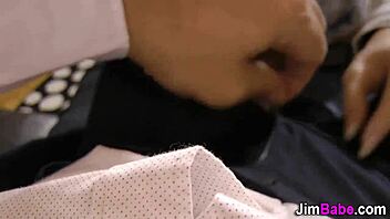 blonde european teen sucks in sexy stockings 😍