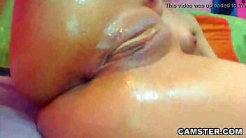 Anal Beads & Dildos Make Her Latin Pussy Squirt!