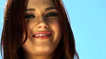 i gave the redhead guy a slopy blowjob on his cock with my big tits