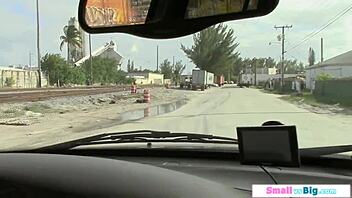 student driver gags on instructor's massive cock