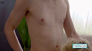 Logan and Nico dive into a steamy gay threesome with blondes and redheads