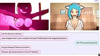 Wanna watch Nicole masturbate to hentai camgirl tits?