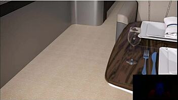 On Holiday Island, Redhead's Huge Boobs Drive Him Crazy with Desire