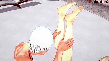 yor forger says, watch me in bikini pool sex from spy x family fantasy