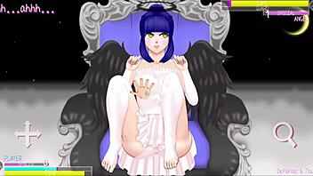 Nade Nade Onna Ko Battles Fallen Angel With Monster Cock Fucking