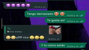 Chatting with algebra classmate leads to licking her big shaved ass at home