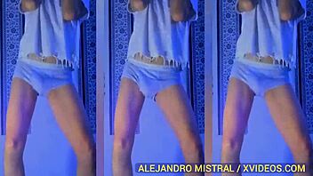 v�deo fetiche en trusa azul alejandro mistral