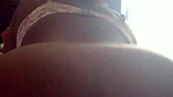 Ebony beauty rides with her big black ass in pov view.