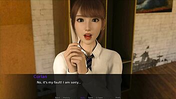 Nudist school adventure continues with a steamy date with Lena