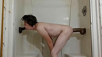 Taking 2 Thick Black Dildos In My Fuck Holes